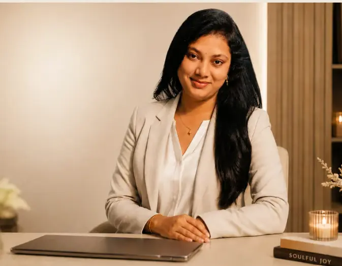 Lakshmi Priya providing online guidance for Telugu speakers in Nellore