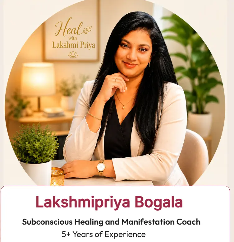 Lakshmi Priya - online subconscious healing guide for Telugu NRIs
